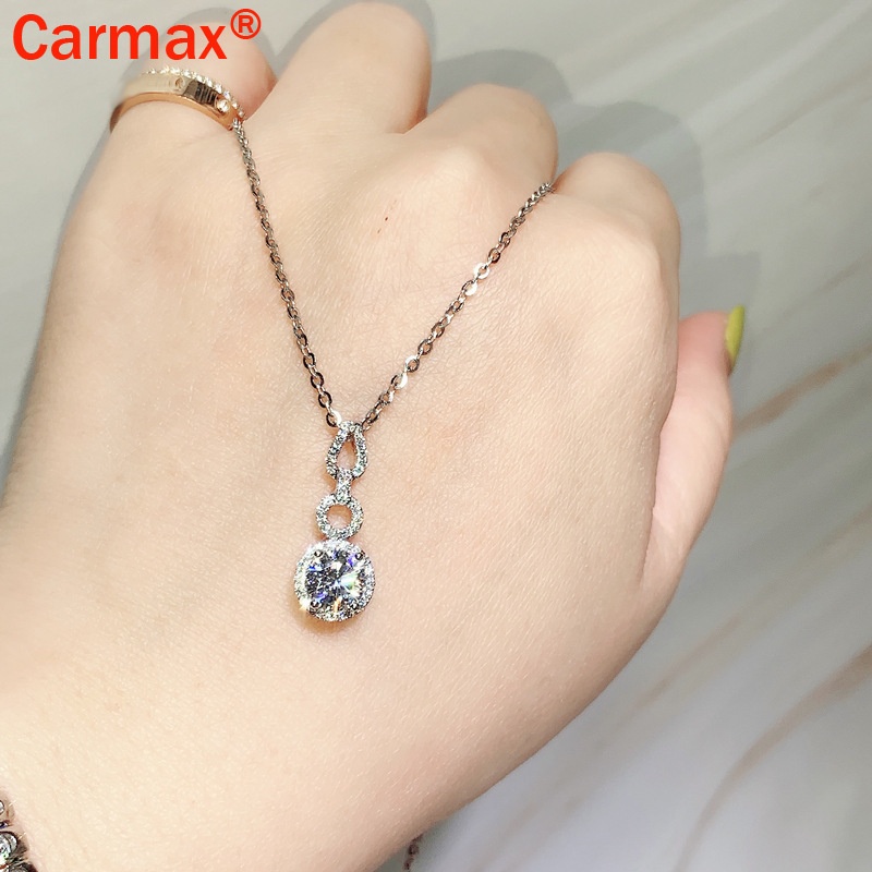Vòng cổ Mặt Hình Moissanite Đính Đá Thời Trang Mới