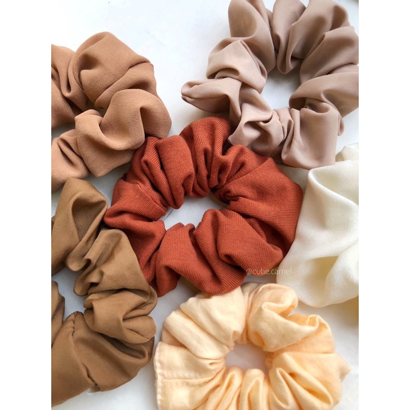 Scrunchies Tông Màu Nâu Be (Chọn màu theo số)