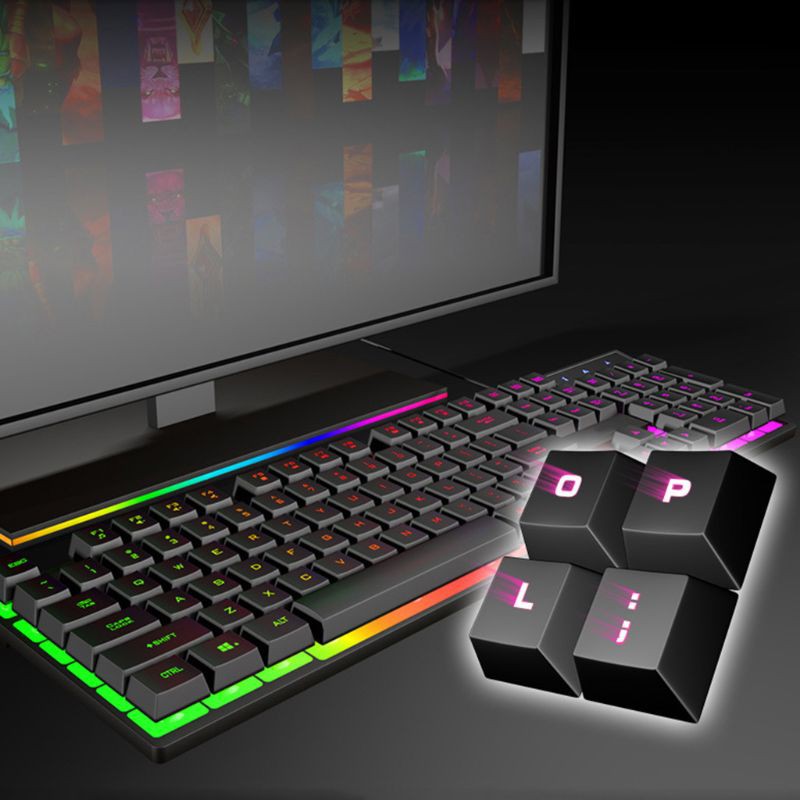 Bàn Phím Chơi Game 104 Phím Có Đèn Led Rgb