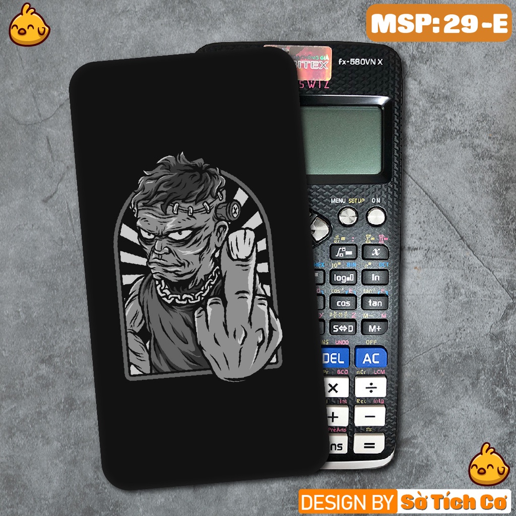 Miếng decal dán máy tính fx-570, fx-580, fx-880, Casio, Vinacal,... Cool Black White MSP: 29