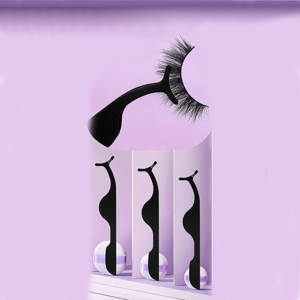 OCEANMAP Lông Mi Giả Cong Dày Mềm Mại Tái Sử Dụng Được Kèm Nhíp Gắp Tiện Lợi