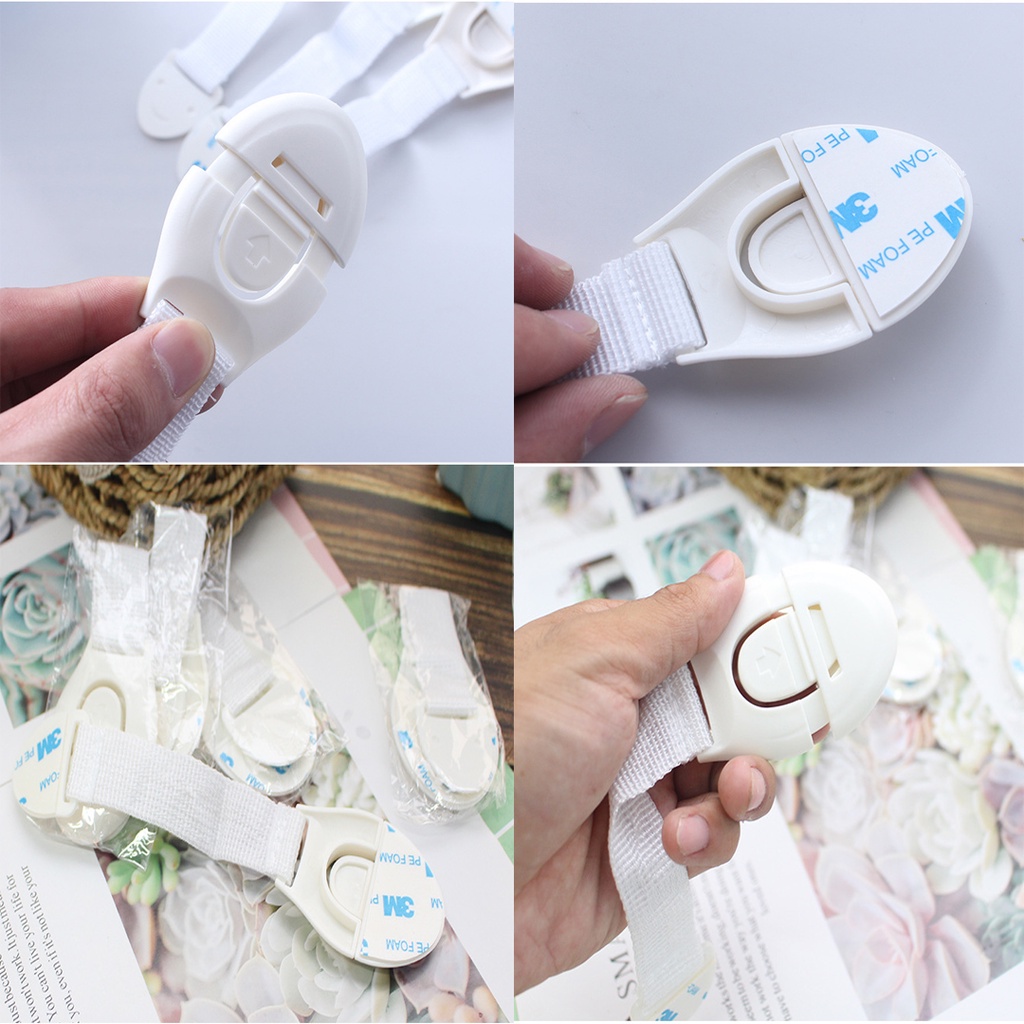 Khoá Chốt Cài Tủ Lạnh, Tủ Đồ, Ngăn Kéo An Toàn Cho Bé