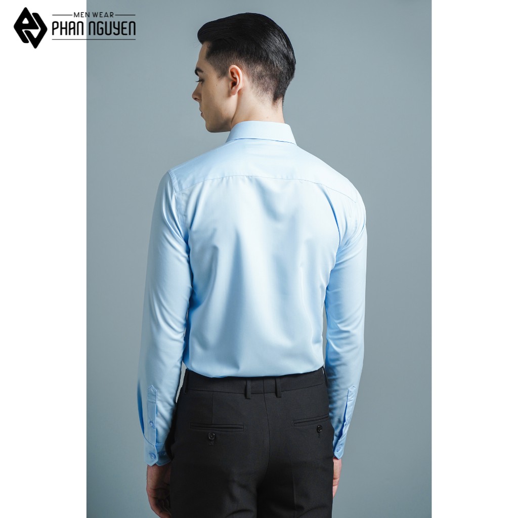 Áo sơ mi nam dài tay PHAN NGUYỄN chất liệu micro modal hạn chế nhăn nhàu, giảm nhiệt ngăn tia UV SMD.1101-1104 | BigBuy360 - bigbuy360.vn