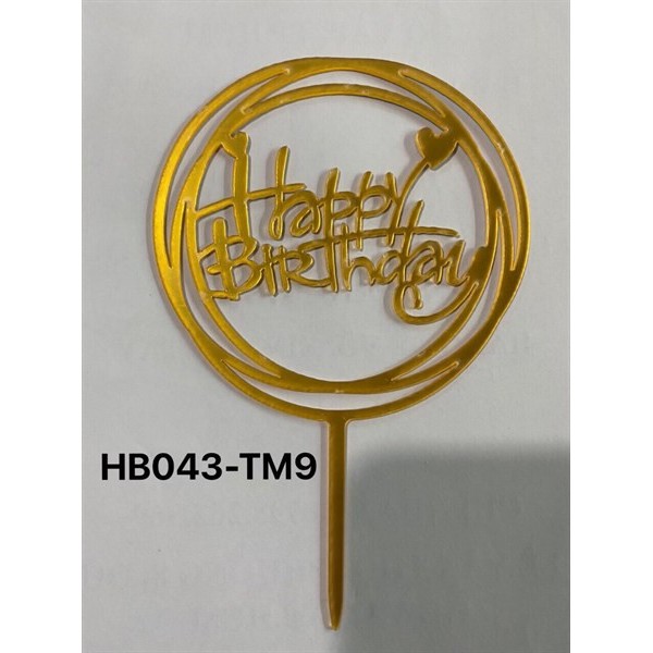 Que cắm chữ mica HPBD - 10 cái