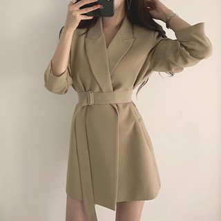 Áo Khoác Blazer Nữ dáng dài phong cách hàn quốc chất đẹp mẫu mới mã ZELE01