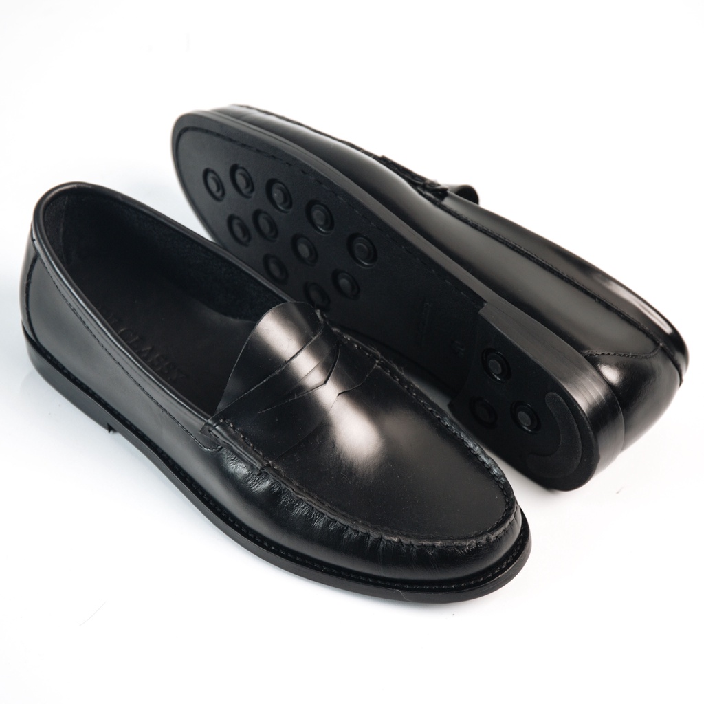 [Mã LT200 giảm 200K đơn 699K] Giày Tây Cao Cấp THE DON LOAFER - Da Bò Ý Lót Trong Da Bò Mộc - Thương hiệu Be Classy