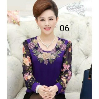 Áo nữ trung niên thời trang thu_xuân hàng Quảng Châu