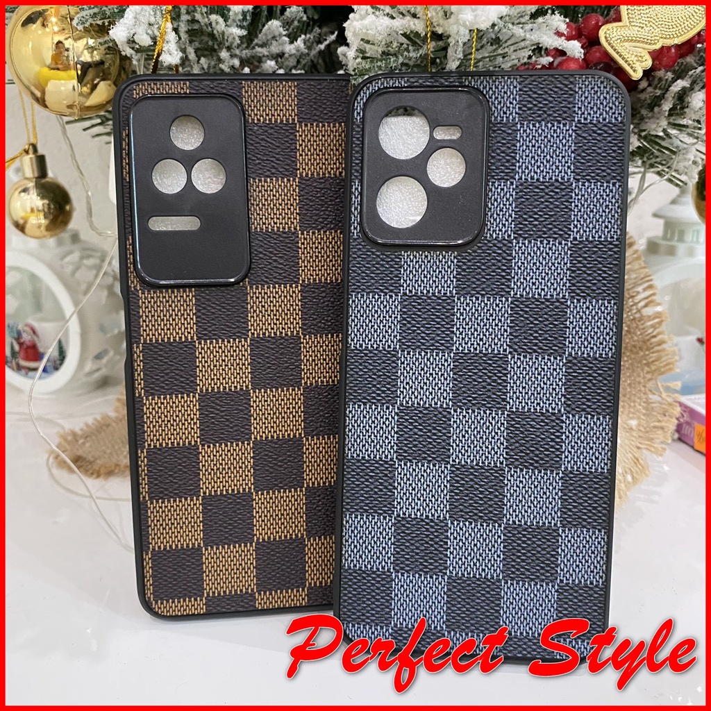 Ốp lưng Da lộn caro Xiaomi Mi 11T 10t pro note 7 8 pro note 9s k20 mi 8 se mi 8 lite k30 pro note 9 pro 5g 9 4g poco F1