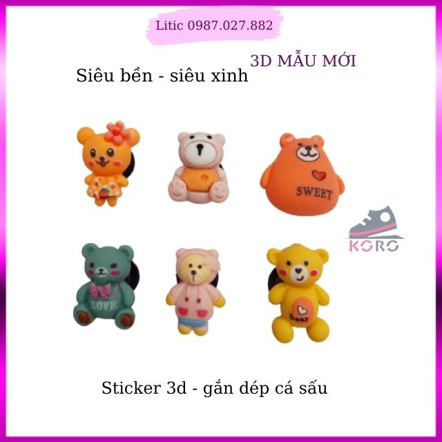 [mẫu độc quyền] Nút gắn dép Cross 3D - Jibbitz Charm Sticker cài dép Sục, Cá Sấu