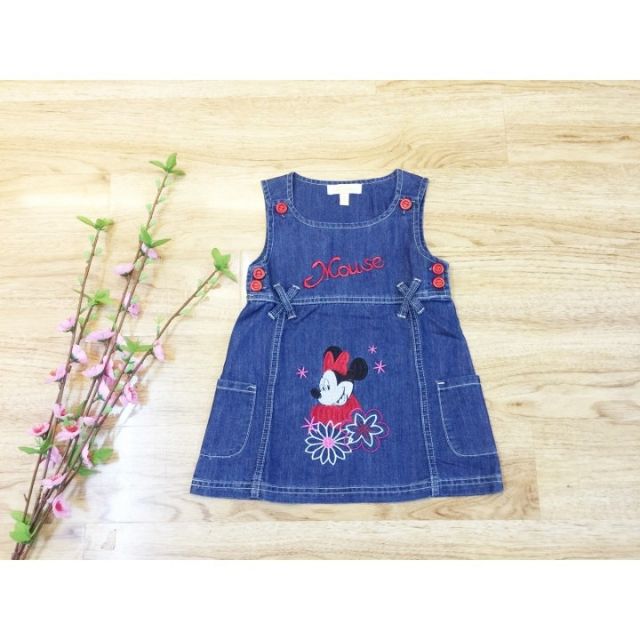 Đầm jean thêu cho bé gái
