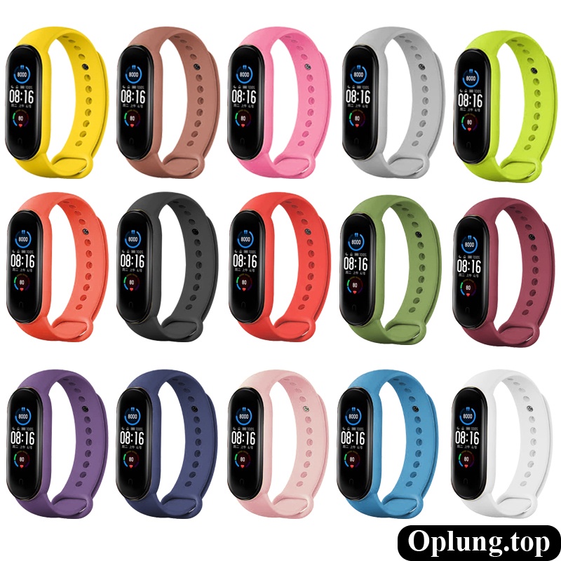 Dây đeo thay thế bằng Silicon nhiều màu cho Xiaomi Mi Band 3/4/5/6/7