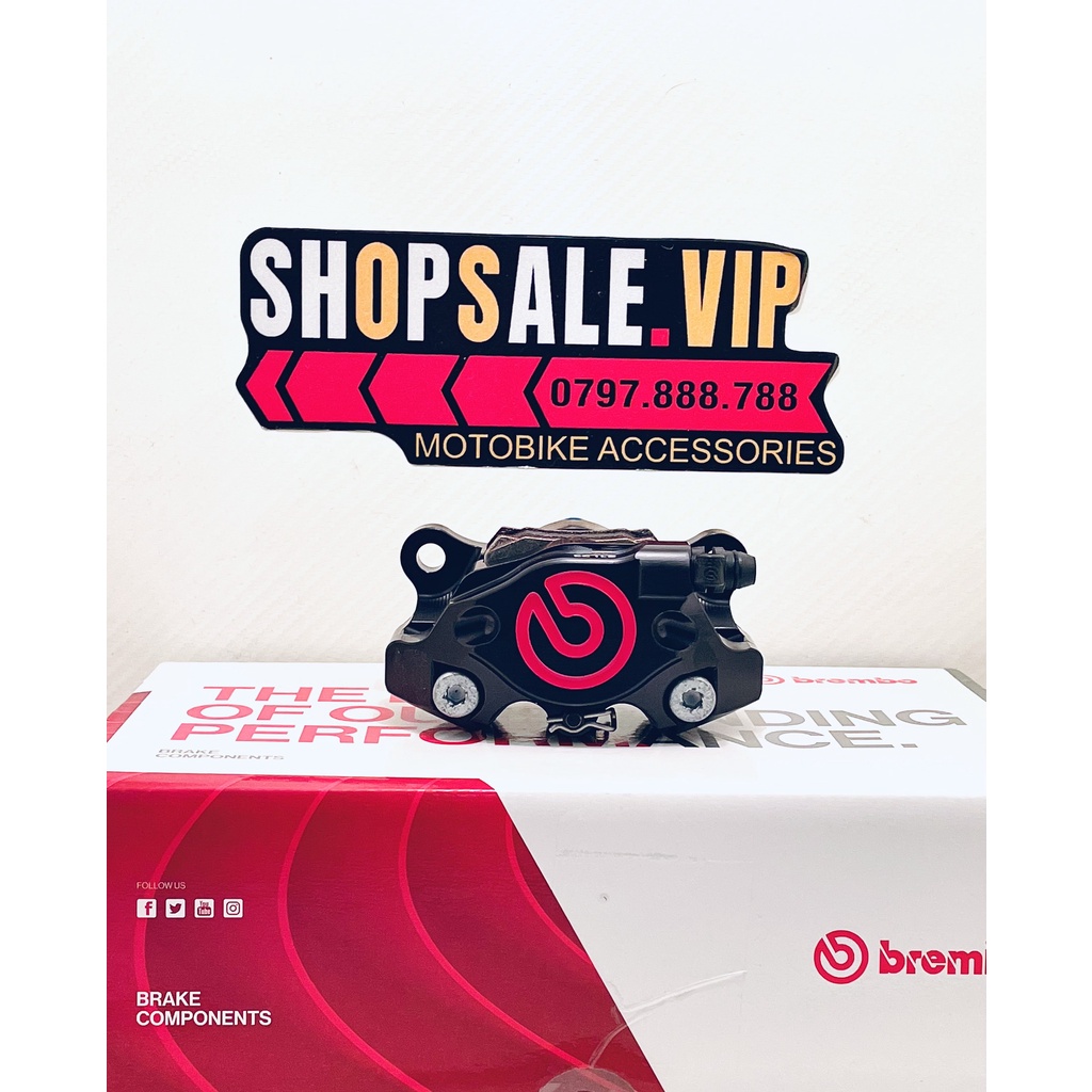 Heo Brembo 2Pis Billet Màu Đen Chính Hãng