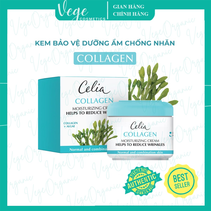 Kem dưỡng ẩm Celia Collagen Moisturizing Face Cream làm căng da chống nhăn ngăn ngừa lão hóa - 50ML Rohto