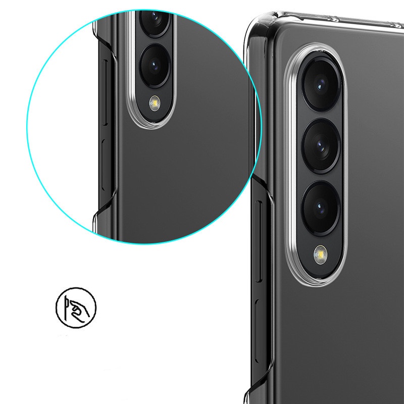 Ốp Điện Thoại Trong Suốt Bảo Vệ Toàn Diện Có Ngăn Đựng Bút Cho Samsung Galaxy Z Fold 4 Z Fold4