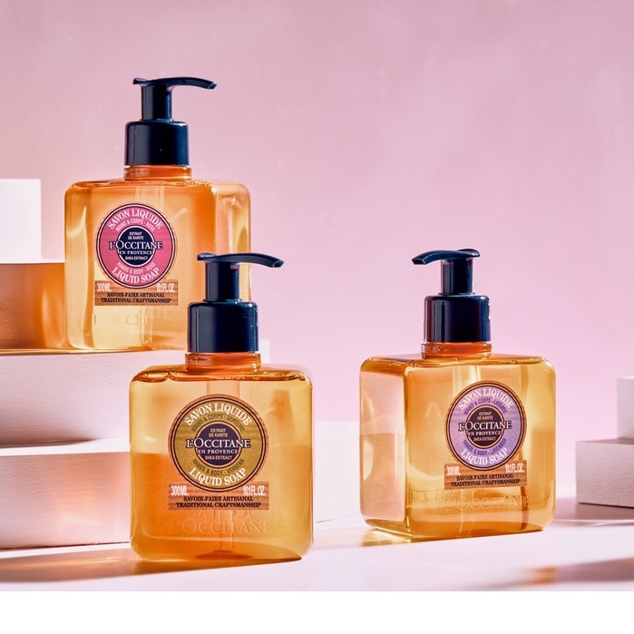 Gel Tắm &amp; Rửa Tay Bơ Đậu Mỡ Hương Cam Chanh 500ml L'Occitane