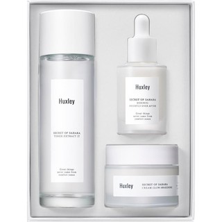 Bộ Dưỡng Trắng Sáng Huxley Brightening Care Trio Set (Set Màu Trắng)