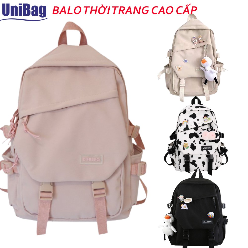 Balo Đi Học Đi Chơi Nam Nữ UNIBAG cặp sách hàn quốc Nhiều Ngăn Tiện Dụng cute dễ thương hót nhất hiện nay