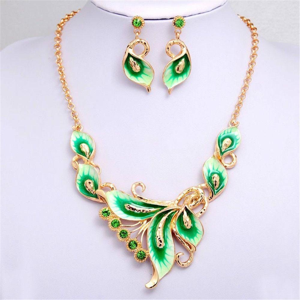 Bộ Vòng cổ Họa Tiết Hoa Và Bướm Thời Trang