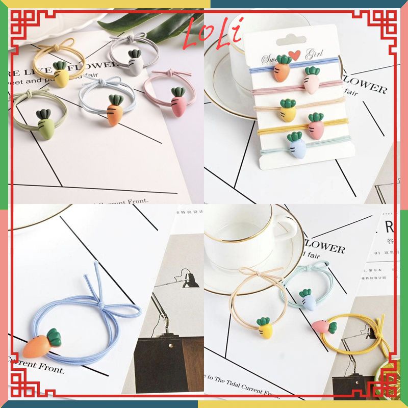 [Mã FAMARAL1 giảm 10K đơn 50K]Dây cột tóc hình củ cà rốt dễ thương - Loli.phukienthoitrang