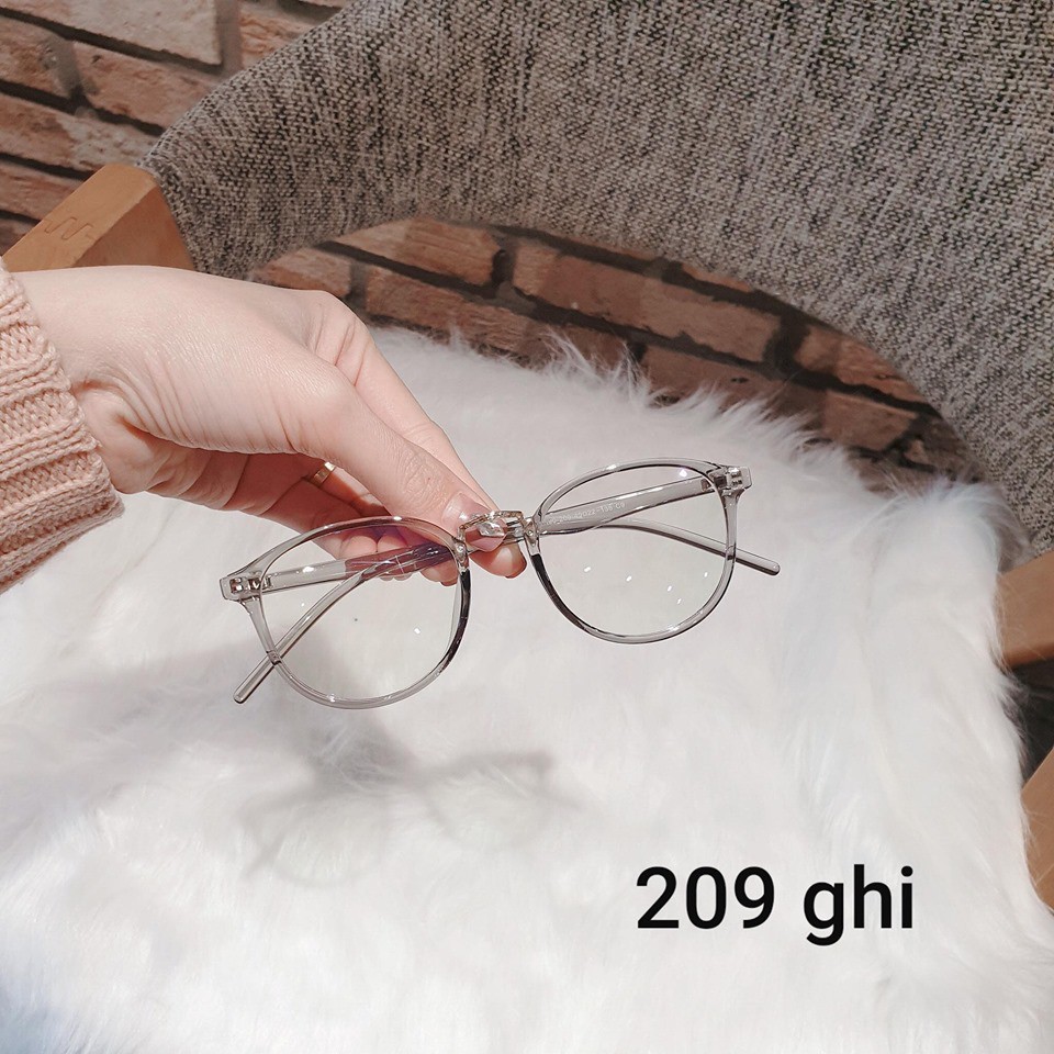 Gọng kính mắt nhựa dẻo mắt tròn màu sắc thời trang Bunny glasses 209 kính mắt giá rẻ
