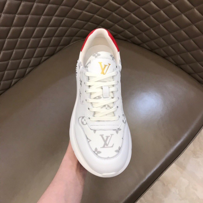 Giày thể thao nam thương hiệu Louis Vuitton LV da thật cao cấp 2 màu kết hợp phong cách