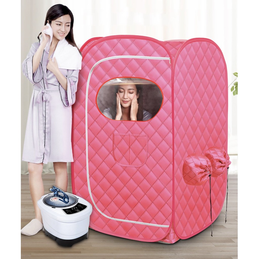 Nhà Xông Hơi Toàn Thân Cá Nhân Beauty&amp; Health (Xanh) tặng kèm máy xông hơi 220V