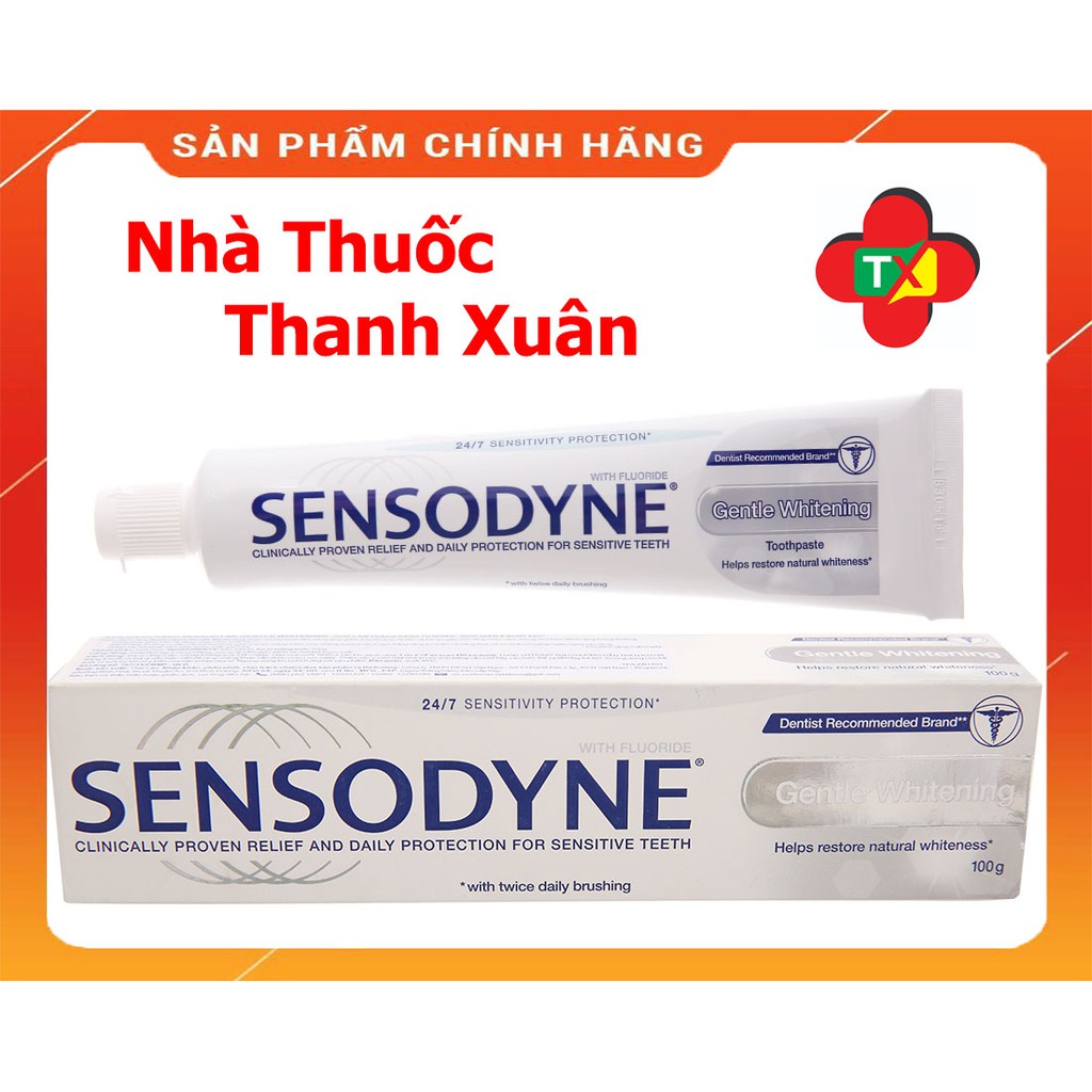 Kem đánh răng Sensodyne Gentle Whitening trắng răng tự nhiên 100g