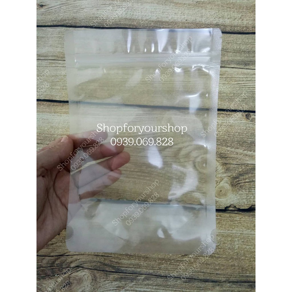 500g TÚI ZIP TRONG ĐÁY ĐỨNG