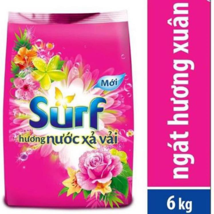Bột giặt Surf hương Nước xả vải 5.8kg(mầu hồng)