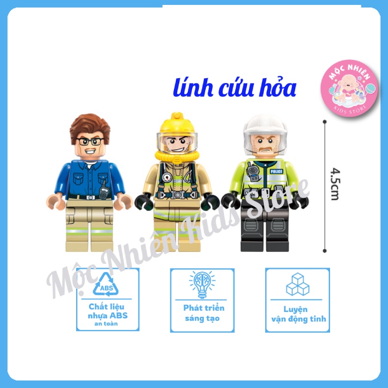 Qman 2807 Ô Tô Cứu Hỏa  - Đồ Chơi Lắp Ráp Xếp Hình Dành Cho Bé Trai Trên 6 Tuổi