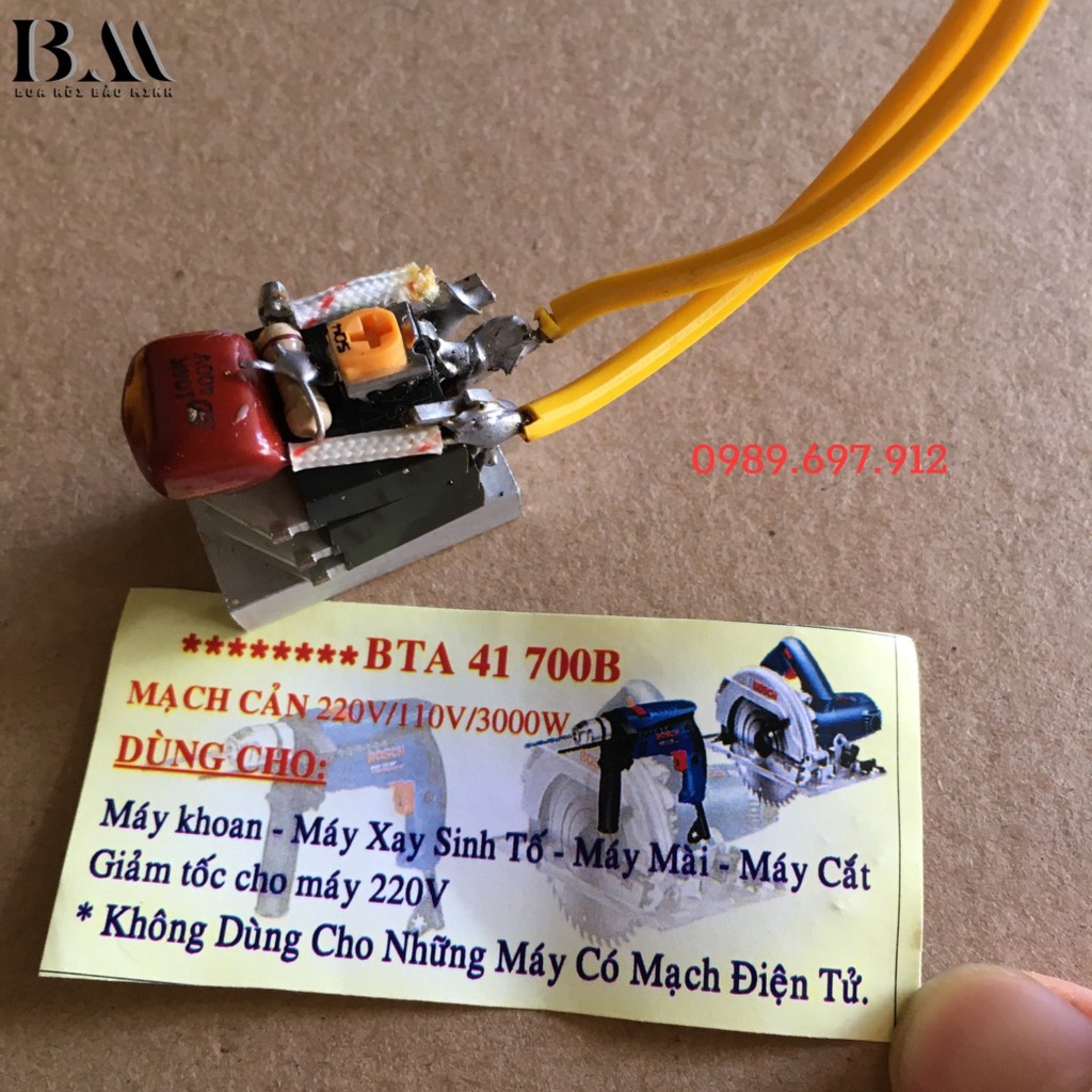 Mạch 3 IC cản điện 220v về 110v dùng cho các thiết bị cầm tay nội địa Nhật công suất 3000W - Dùng cho máy khoan, mài