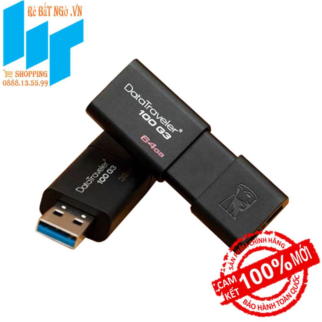 USB 64GB 3.0 DT100G3 BH 60T | BigBuy360 - bigbuy360.vn