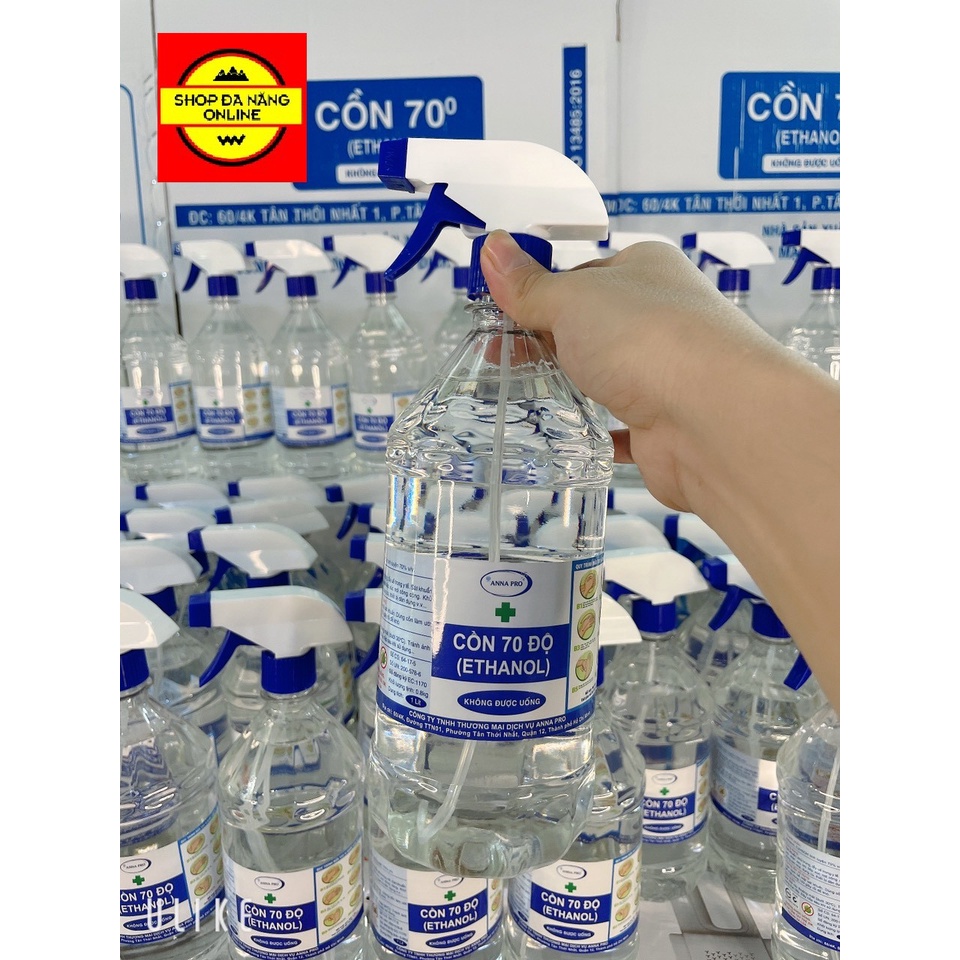 Cồn Y Tế Rửa Tay Sát Khuẩn 70 Độ 1000ml