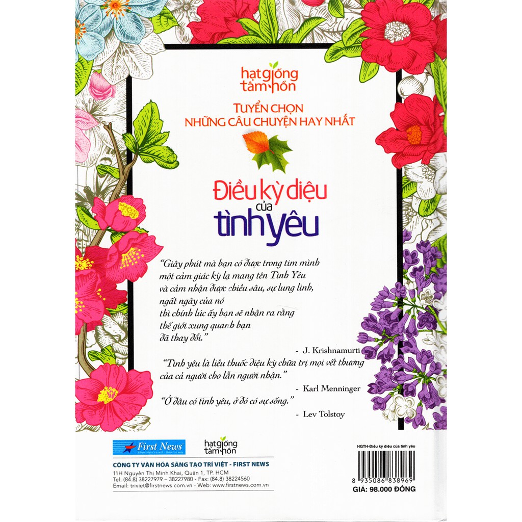 Sách - Điều Kỳ Diệu Của Tình Yêu - Tuyển Chọn Những Câu Chuyện Hay Nhất | BigBuy360 - bigbuy360.vn