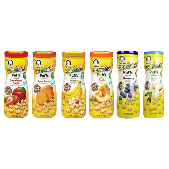 Bánh ăn dặm hình sao Gerber Non GMO đủ vị