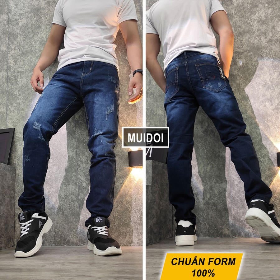 [Mã FAMALLT5 giảm 15% đơn 150K] Quần jean nam ống suông Q150 (Xanh) MĐ