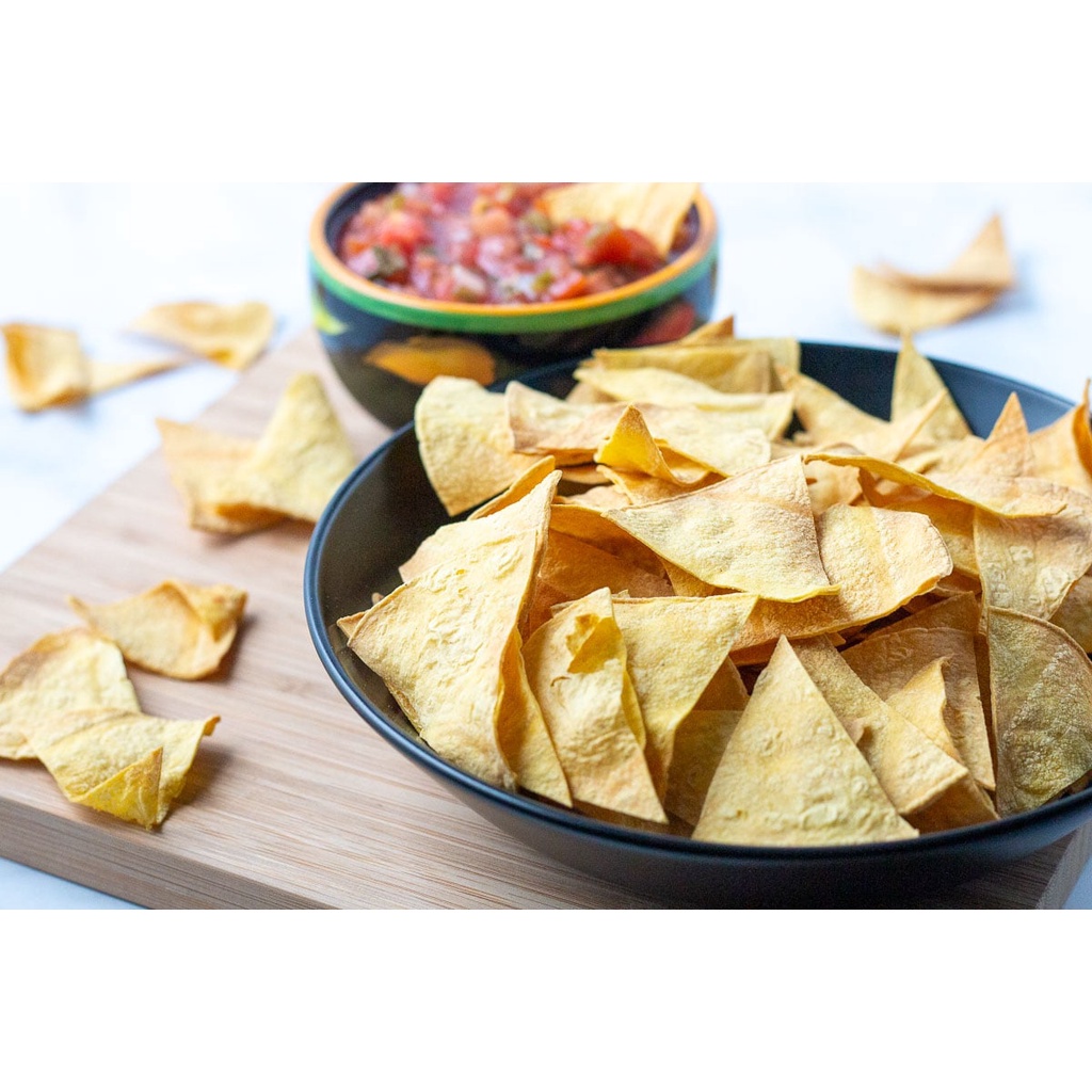 Bánh Bắp Tortilla Mexico Vị Muối Biển, Chip Ăn Kèm Guacamole - Corn Tortilla Chips 190gr