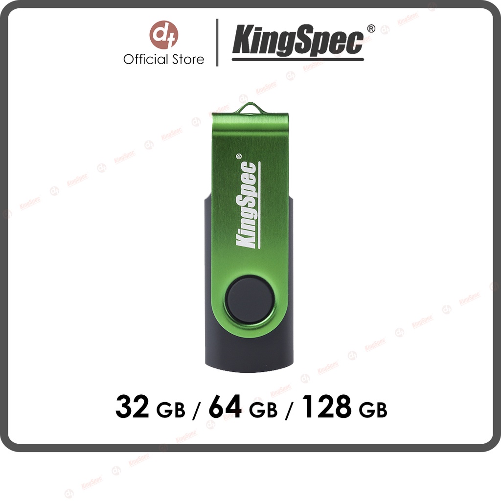 USB KingSpec 32GB / 64GB / 128GB USB 2.0 , thiết kế kim loại, Logo khắc Laser | USB-KS Series - Hàng Chính Hãng