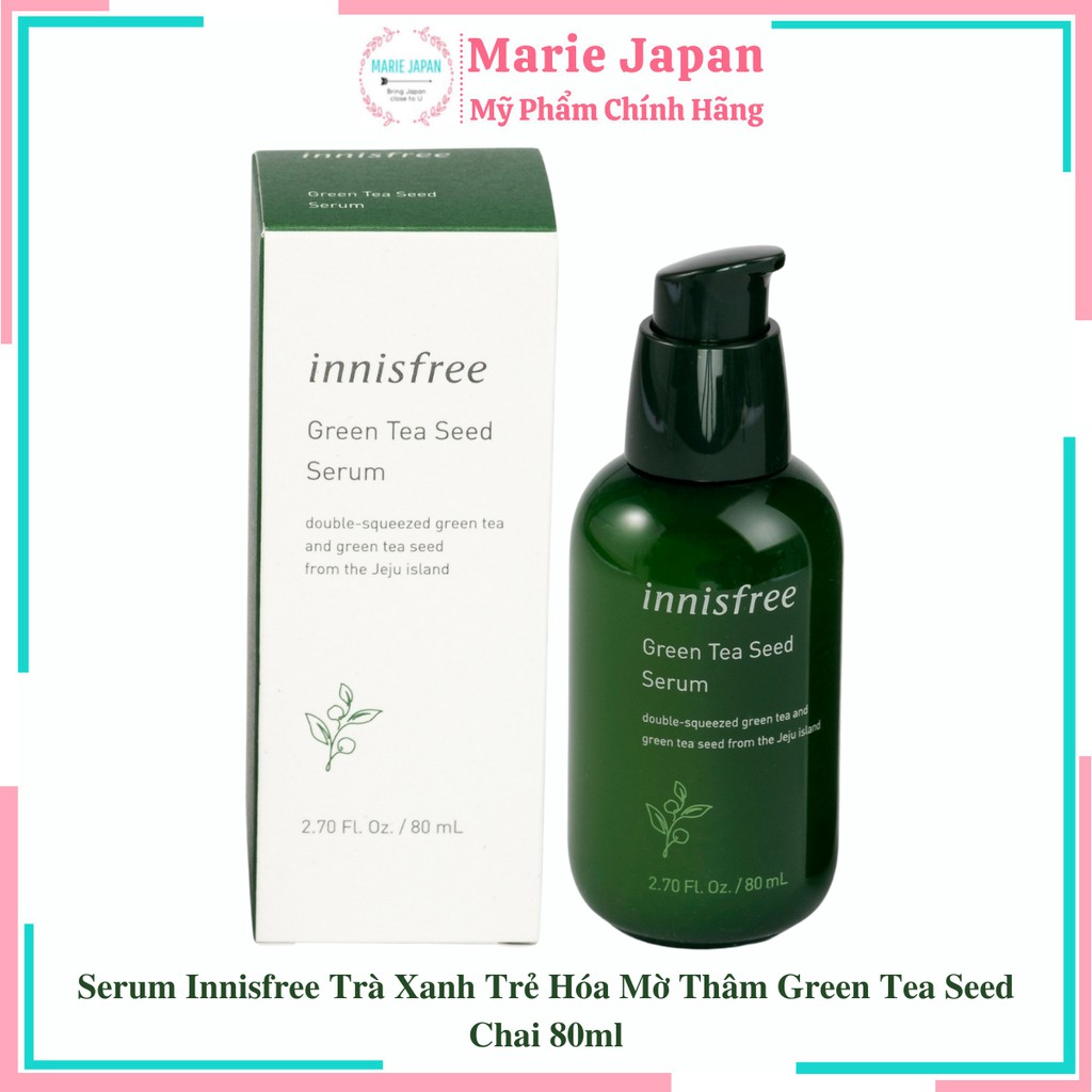 Serum Innisfree Trà Xanh Trẻ Hóa Mờ Thâm Green Tea Seed Serum 80ml