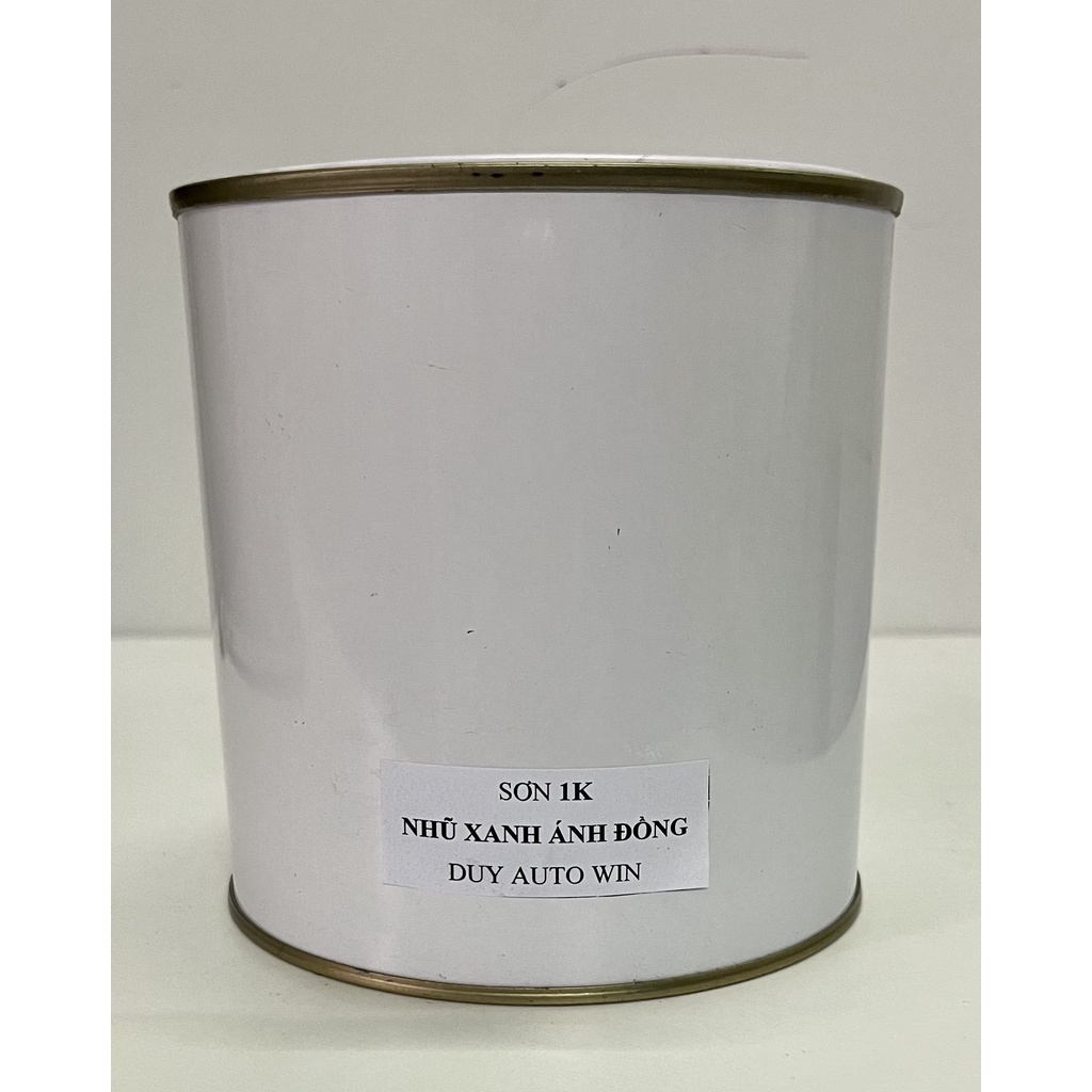 Màu nhũ xanh ánh đồng 1K - Sơn xe máy pha sẵn lon 0.5kg