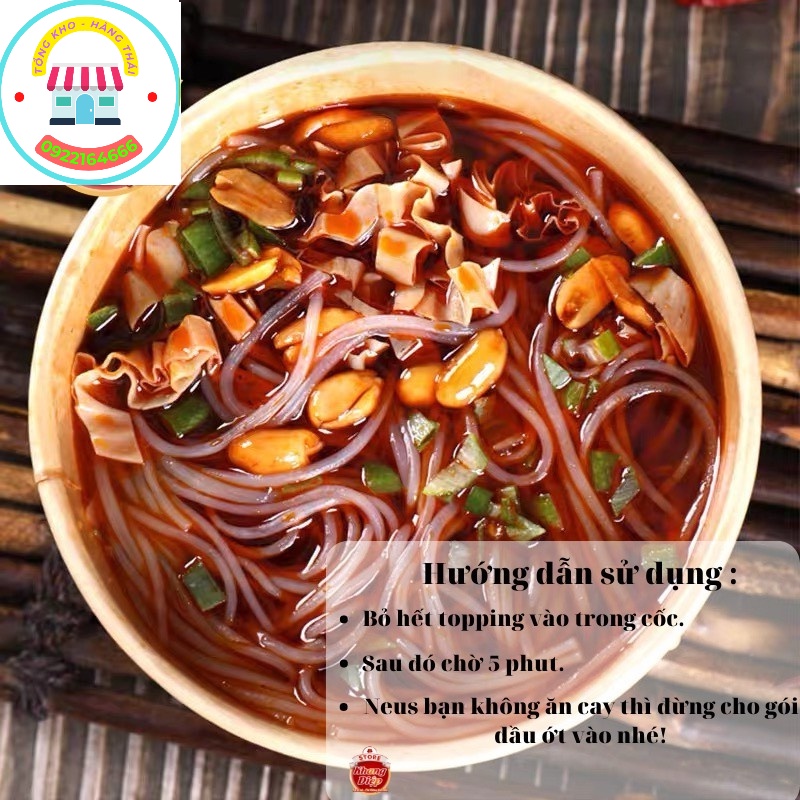 Miến Cay Trùng Khánh Thùng 6 Hộp/132g Có Vị Chua Cay Rất Đặc Trưng Mùi Hương Thơm Ngào Ngạt (tongkhohangthai1) SP002238