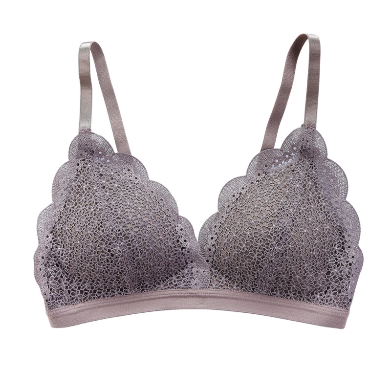 Gather sexy thin underwear lace French bra set | BigBuy360 - bigbuy360.vn