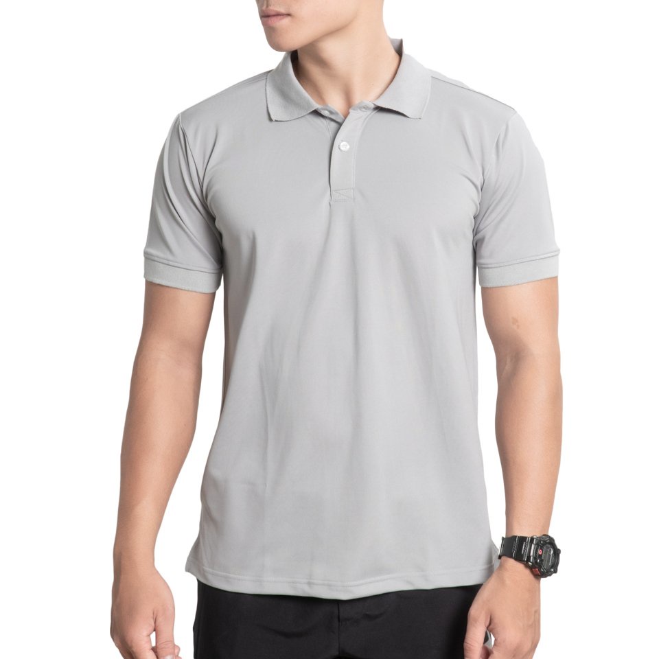 Áo Thun Polo Trắng Đen Xám