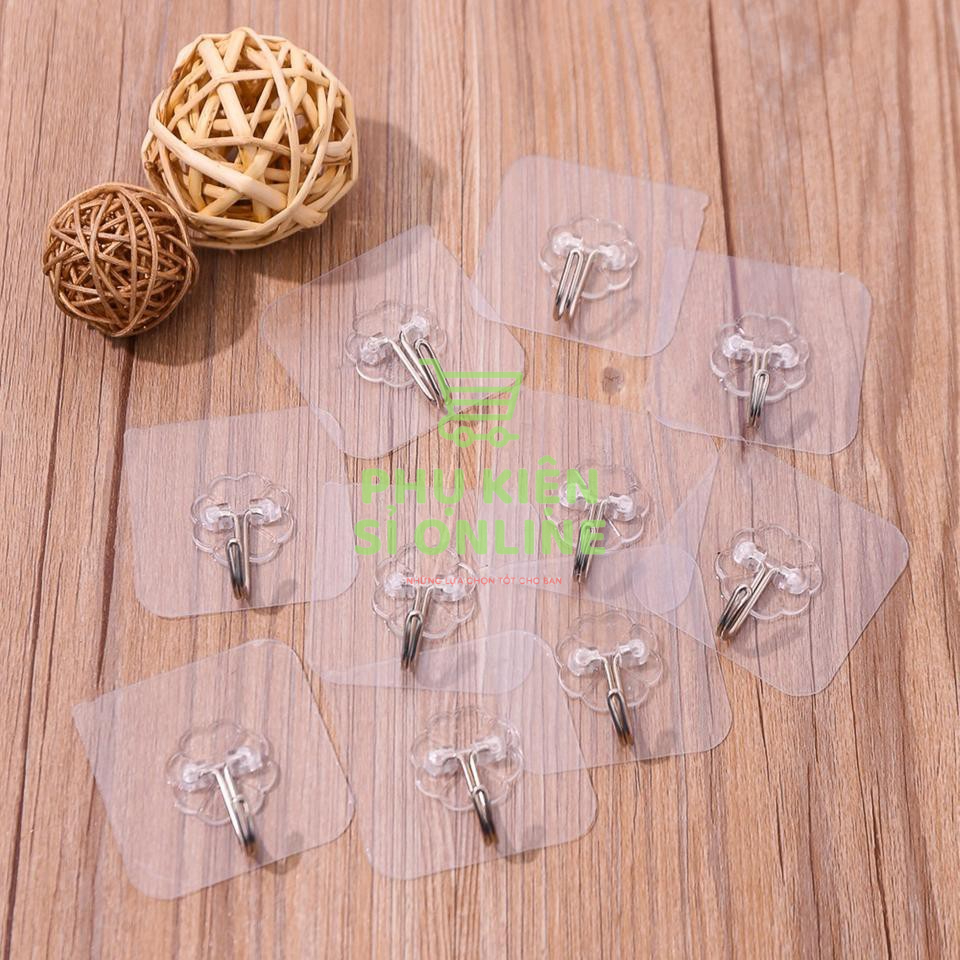 Bộ 10 Móc Treo Dán Tường Trong Suốt Store4girls