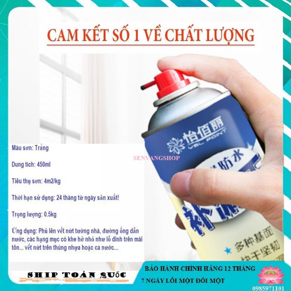 Bình sơn xịt chống thấm  dột đa năng dung tích 650 ml hay 450ml Công nghệ Nhật hàng loại 1