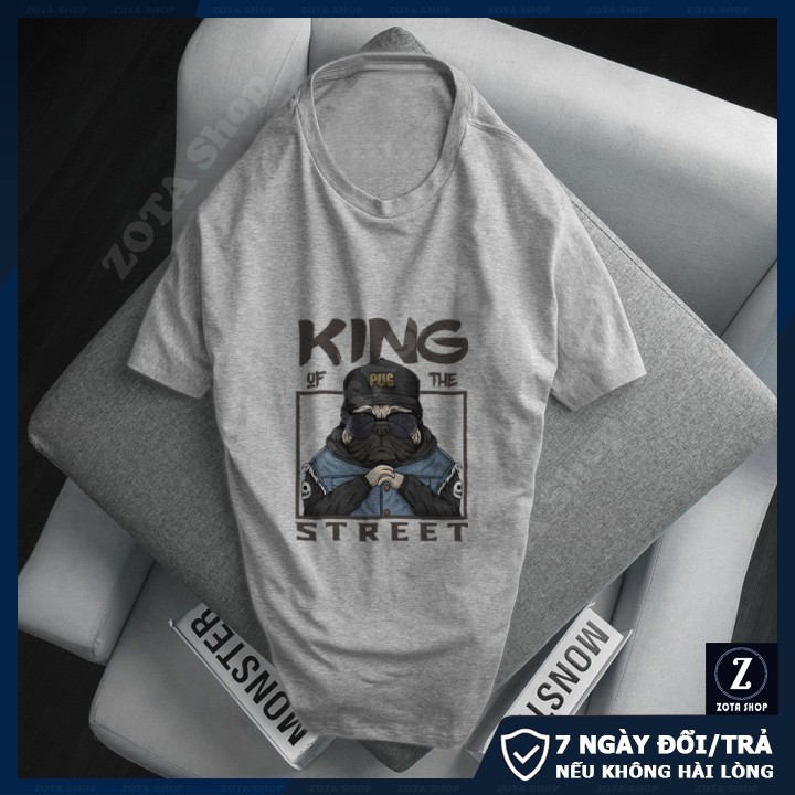 Áo thun nam đẹp, áo thun tay ngắn ZOTA GZ15 in King of the street | BigBuy360 - bigbuy360.vn