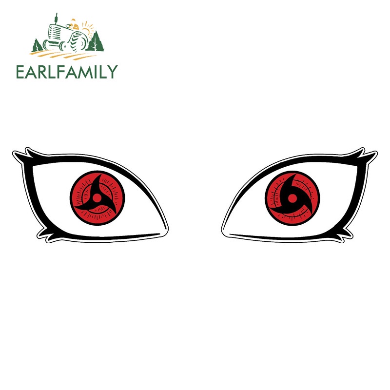 Miếng Dán Trang Trí Xe Hơi Chống Thấm Nước Hình logo sharingan 13Cmx3.4Cm