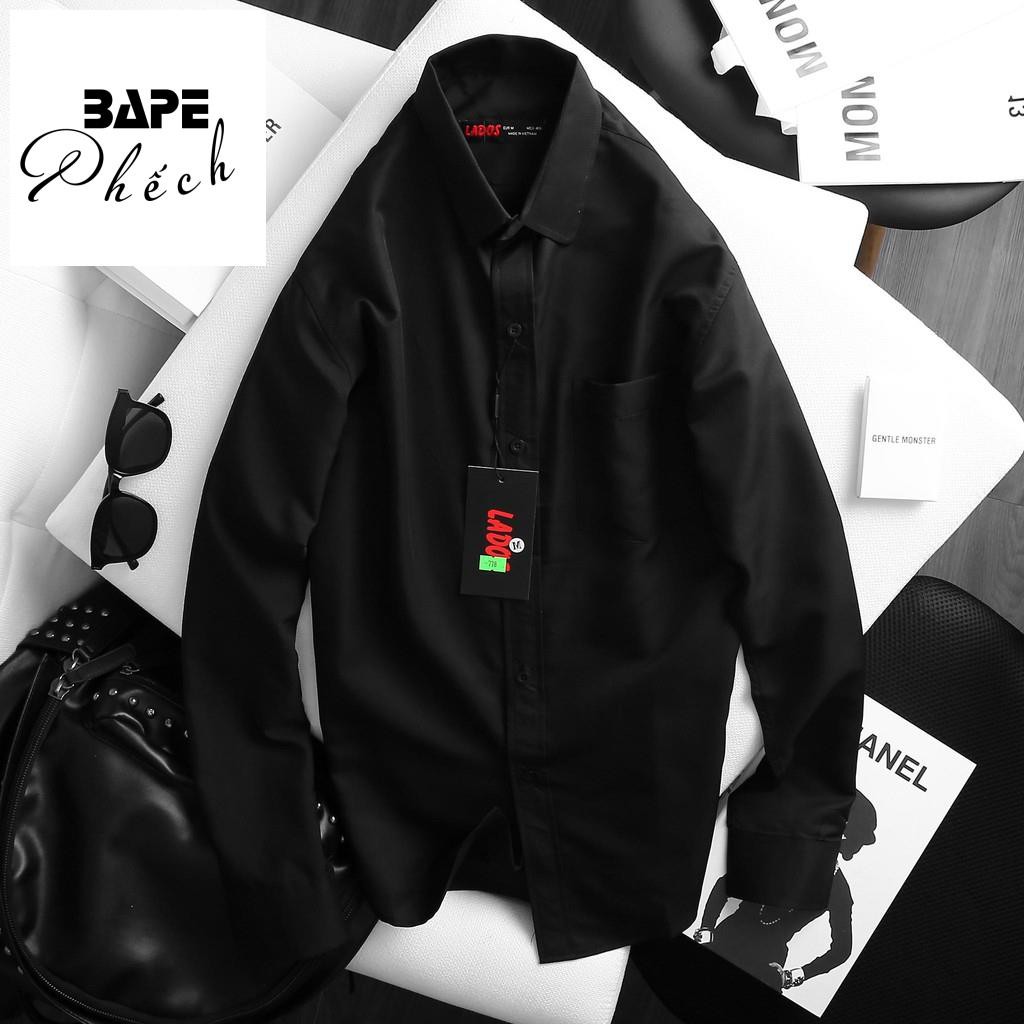 Áo sơ mi nam tay dài  trơn có túi  đủ màu BAPE PHẾCH-778, vải lụa mềm, ít nhắn - hàng chính hãng | BigBuy360 - bigbuy360.vn