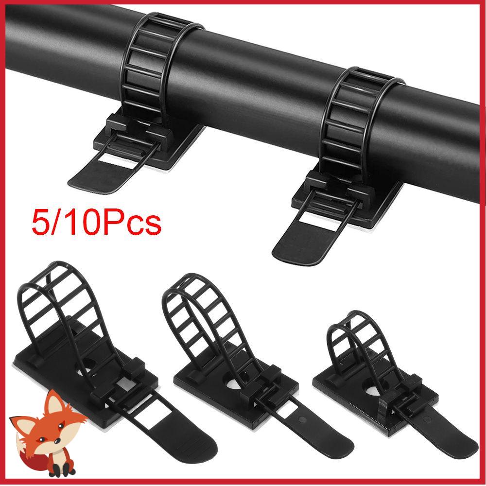FAY 5/10Pcs Electrical Equipment Supplies Cable Tie Table Desk Storage Cable Clips Wire Tie Wire Holder Organizer Cord|Fixing Clip Adjustable Car Wire Clip Self-adhesive/Multicolor