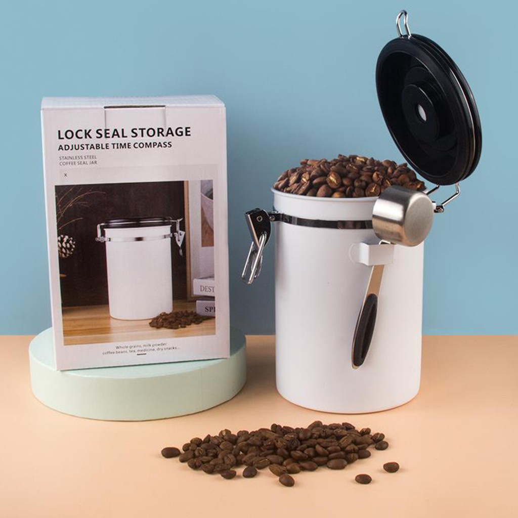 Hộp Đựng Cà Phê Dung Tích 1800ml Thiết Kế Tiện Dụng